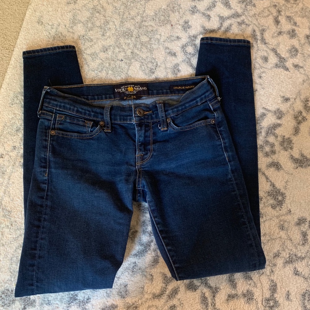 Lucky Brand Denim Charlie Skinny Jeans 0 25 Ankle